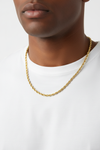 10K Gold 3mm Diamond Cut Rope Chain – Brown Model