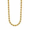 10K Gold 4mm Diamond Cut Rope Chain – U-Shape
