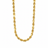 10K Gold 5mm Diamond Cut Rope Chain – U-Shape Studio Shot
