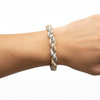 10mm Rose Gold & Silver Moissanite Rope Bracelet – Wrist No Clasp
