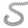 14mm Moissanite Cuban Link Chain