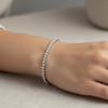 3mm VVS Moissanite Tennis Bracelet – Realistic Wrist Shot