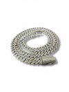 Silver 925 Moissanite Cuban Chain – 8mm