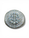 Silver 925 Moissanite VVS Cluster Ring – Men's