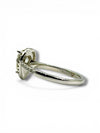 Silver 925 Moissanite Pear Halo Ring – VVS