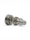 Silver 925 Moissanite VVS Round Halo Stud Earrings