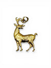 10K Gold Stag Deer Pendant