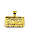 10K Gold Last Supper Rectangle Pendant