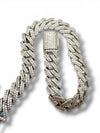 Sterling Silver 10mm VVS Moissanite Cuban Link Bracelet