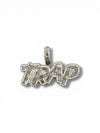 Sterling Silver VVS Moissanite TRAP Letter Pendant