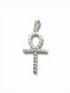 Sterling Silver VVS Moissanite Ankh Pendant