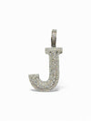 Silver 925 VVS Moissanite Custom Initial Letter Pendant – 2 Inch