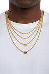 Gold Rope Chain – 4 Lengths Size Guide