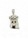 Silver 925 VVS Moissanite Jesus Face Pendant