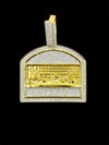 Gold Over Silver 925 VVS Moissanite Last Supper Pendant