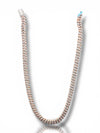 Two-Tone Moissanite Cuban Link Chain – Rose Gold & Silver 925